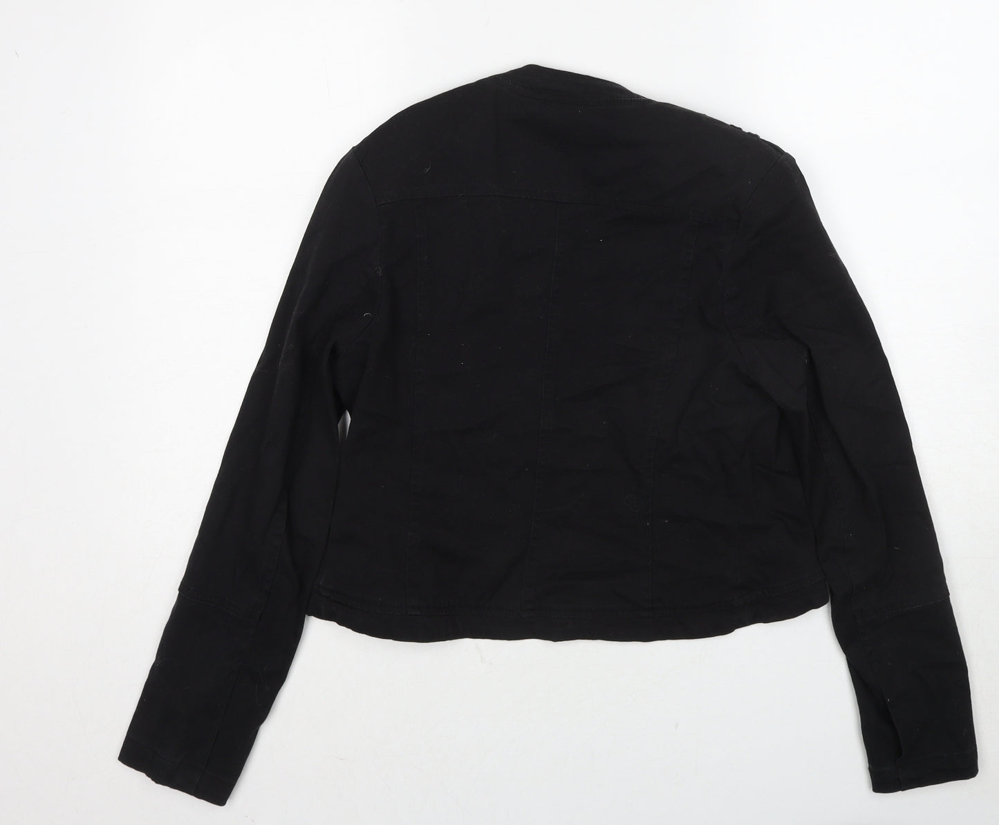 River Island Womens Black Military Jacket Jacket Size 10