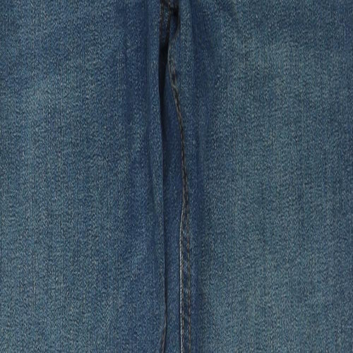 Pull&Bear Mens Blue Cotton Skinny Jeans Size S Slim Zip
