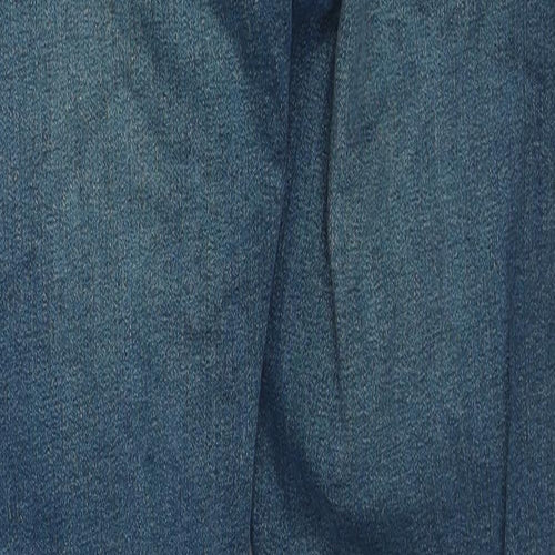 Pull&Bear Mens Blue Cotton Skinny Jeans Size S Slim Zip