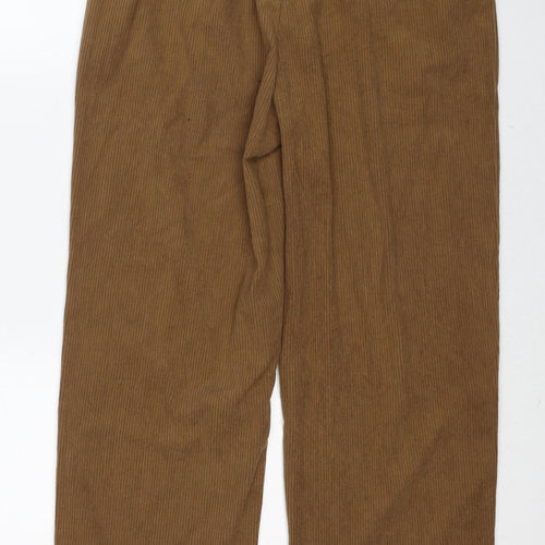 Dazy Womens Brown Polyester Trousers Size XL Regular Zip
