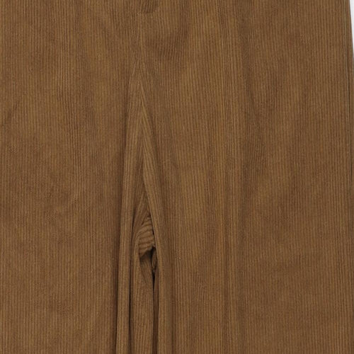 Dazy Womens Brown Polyester Trousers Size XL Regular Zip