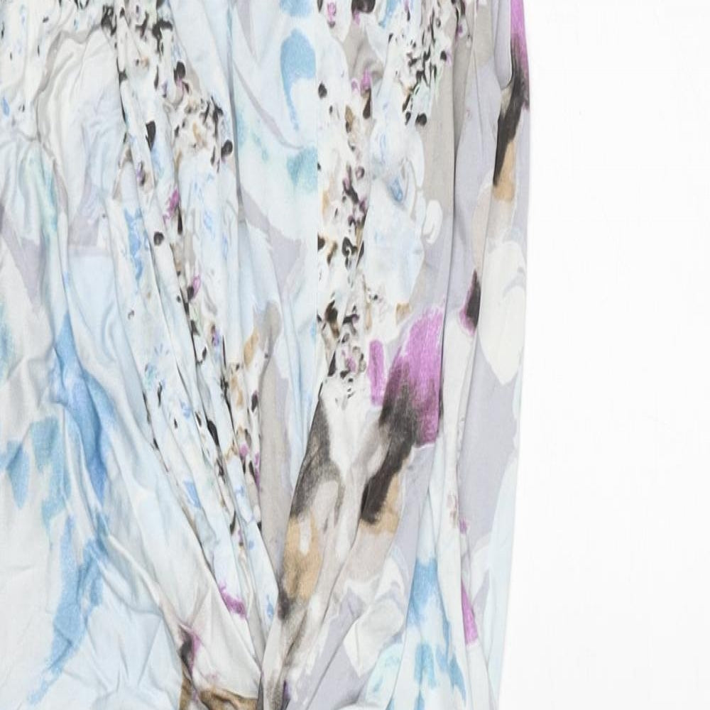 Autograph Womens Multicoloured Geometric Viscose Shift Size 10 Round Neck Pullover