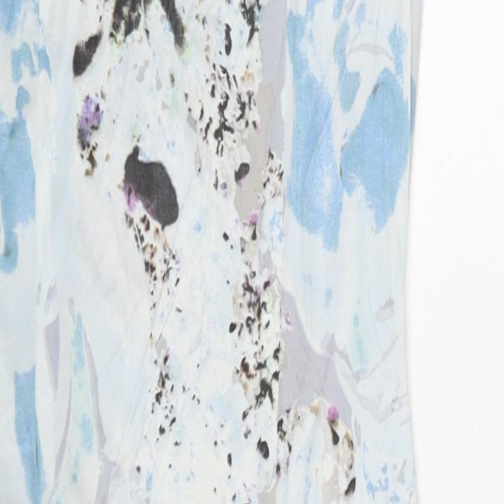 Autograph Womens Multicoloured Geometric Viscose Shift Size 10 Round Neck Pullover