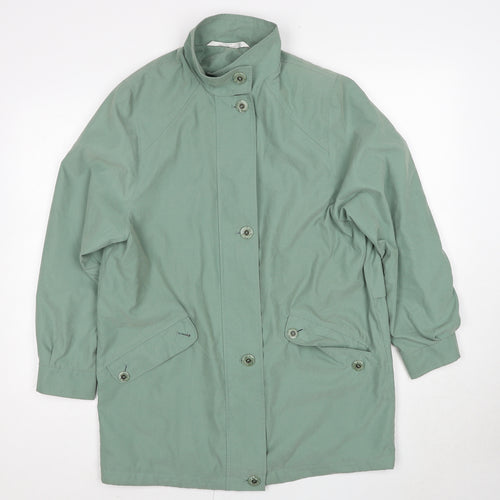 Marks and Spencer Womens Green Jacket Size 8 Button
