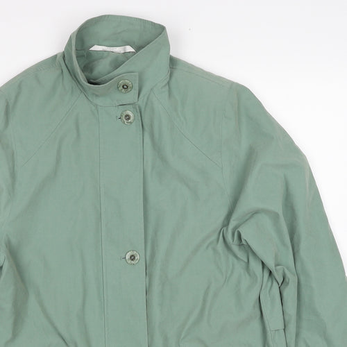 Marks and Spencer Womens Green Jacket Size 8 Button