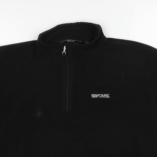 Regatta Mens Black Polyester Pullover Sweatshirt Size L