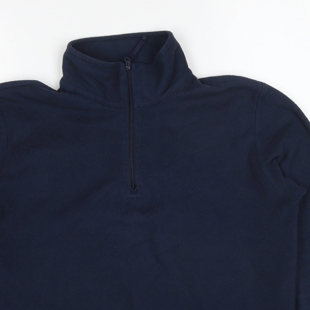 Mountain Warehouse Mens Blue Polyester Pullover Sweatshirt Size XS