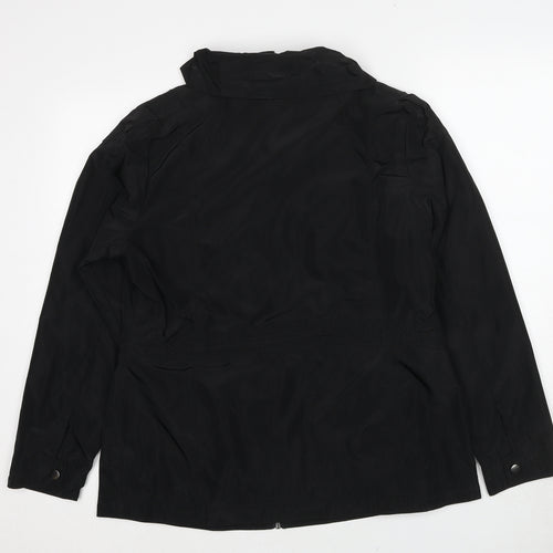 Marks and Spencer Womens Black Jacket Size 14 Zip