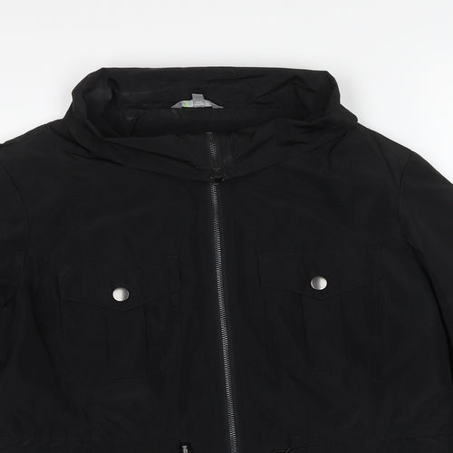 Marks and Spencer Womens Black Jacket Size 14 Zip