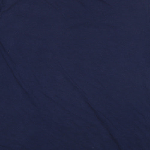 Nike Mens Blue Cotton T-Shirt Size L Round Neck
