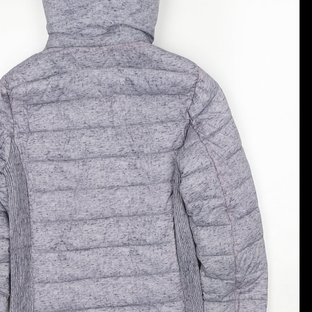 Superdry Womens Grey Puffer Jacket Jacket Size 8 Zip
