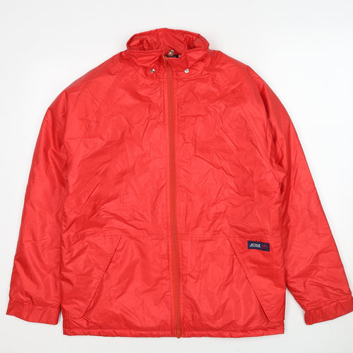 Style Matchmakers Mens Red Jacket Size S Zip