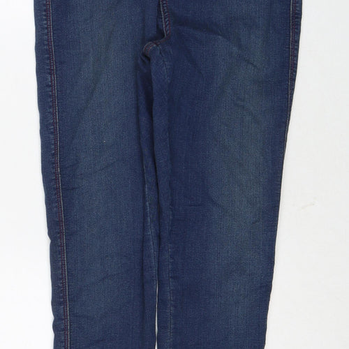 ASOS Womens Blue Cotton Skinny Jeans Size 28 in L32 in Regular Zip