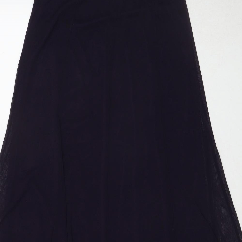 Per Una Womens Purple Polyester Maxi Skirt Size 14