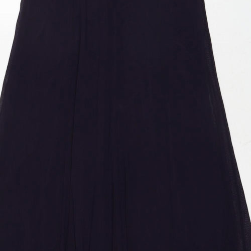 Per Una Womens Purple Polyester Maxi Skirt Size 14