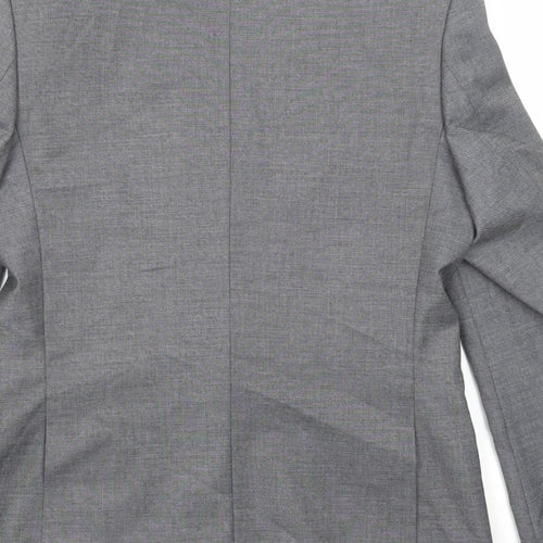 Marks and Spencer Mens Grey Polyester Jacket Suit Jacket Size 38 Regular