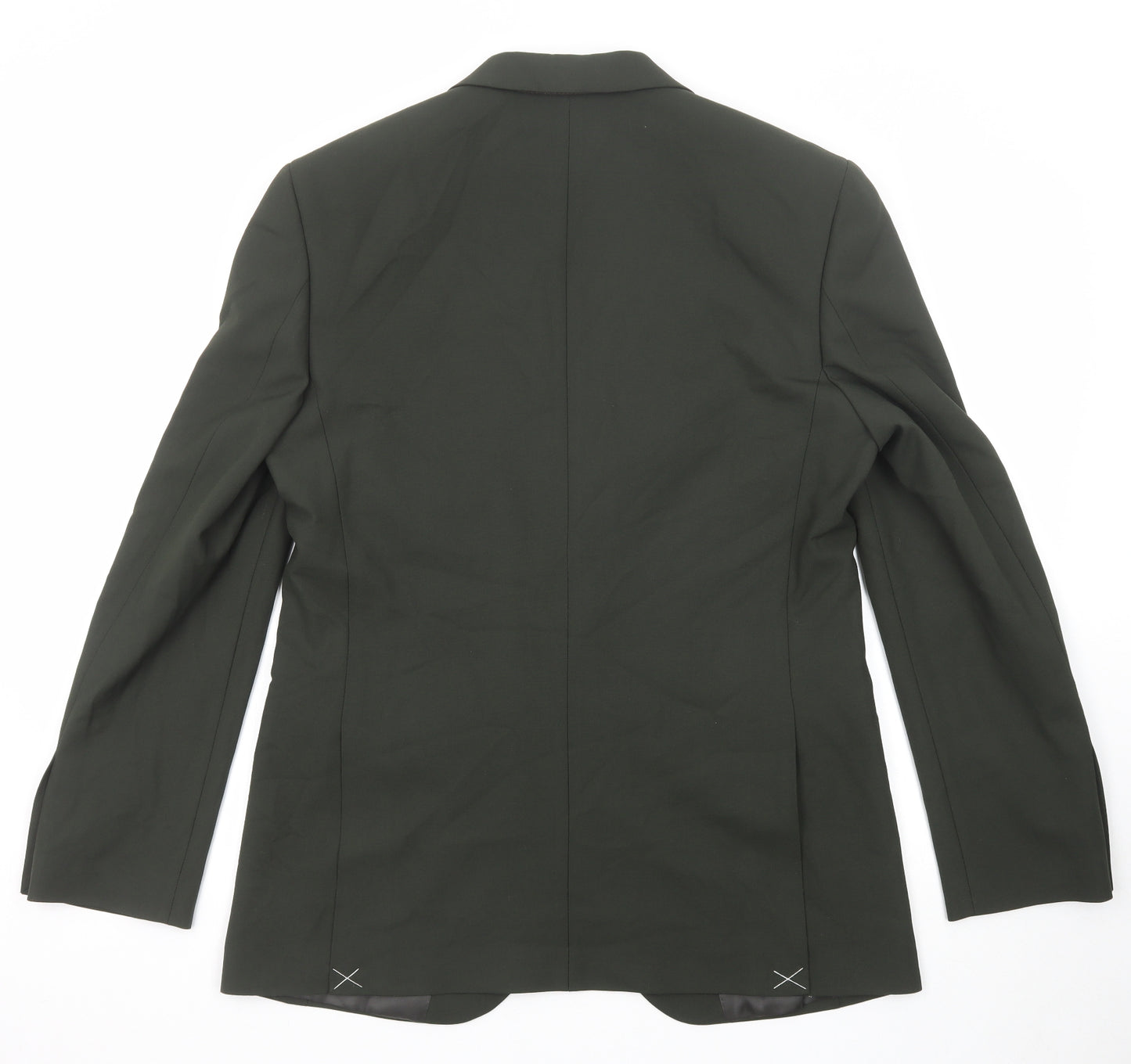 Marks and Spencer Mens Green Polyester Jacket Suit Jacket Size 40 Regular