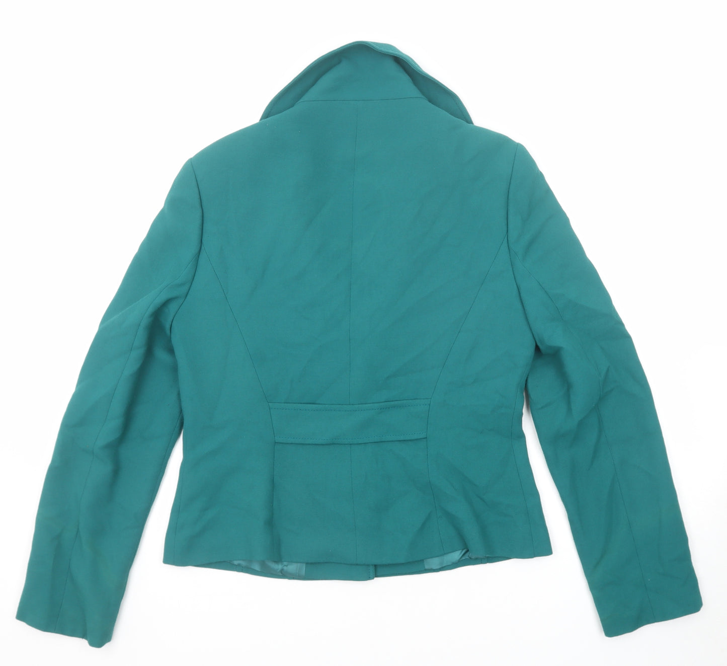 Collezioni Womens Green Jacket Size 12 Button