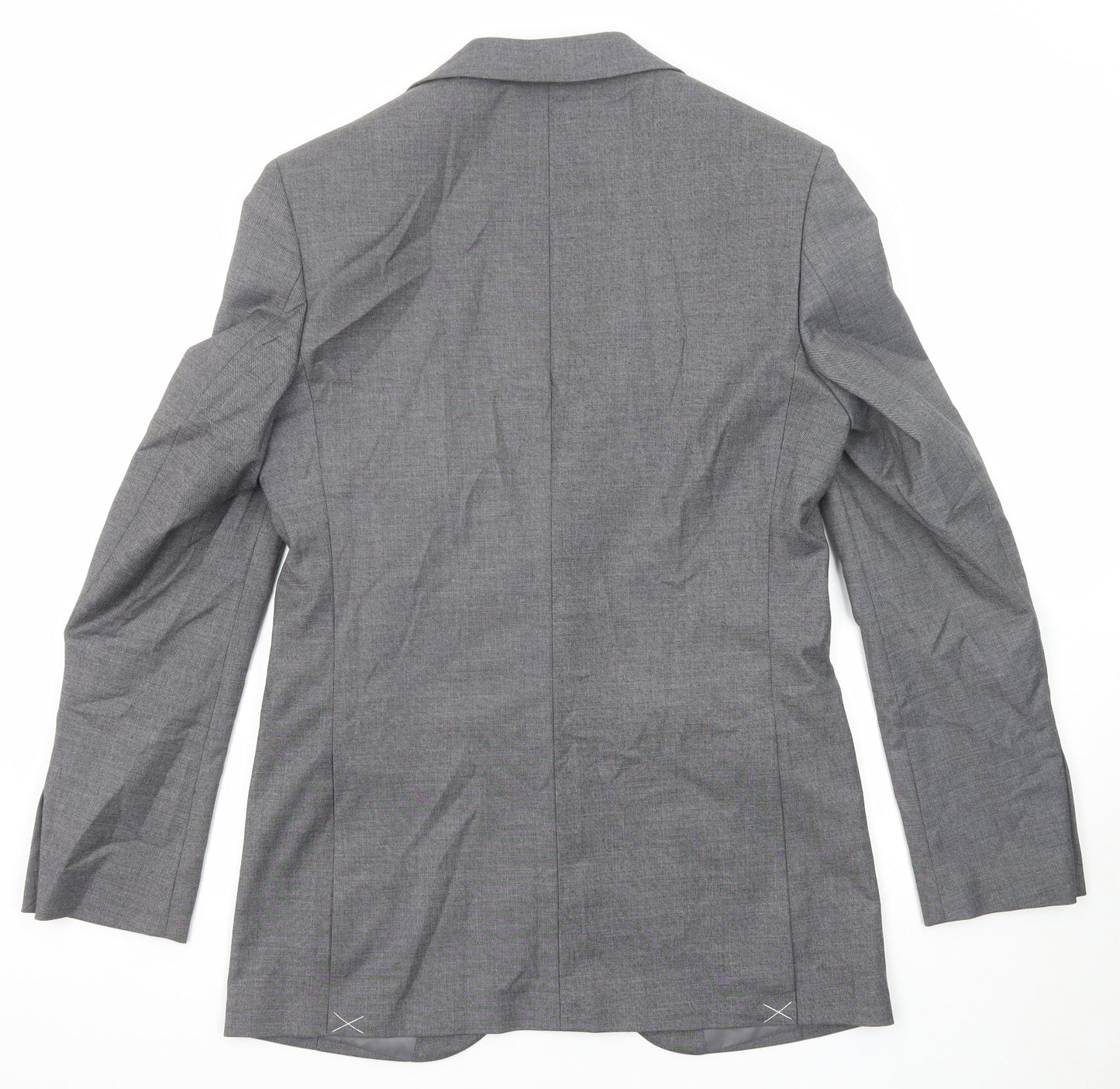 Marks and Spencer Mens Grey Polyester Jacket Suit Jacket Size 38 Regular
