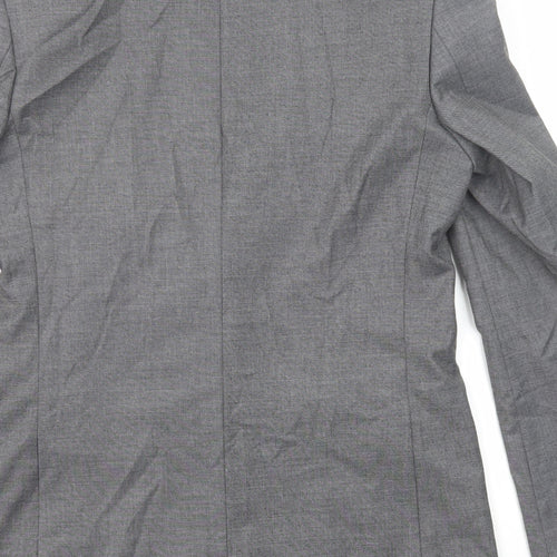 Marks and Spencer Mens Grey Polyester Jacket Suit Jacket Size 38 Regular