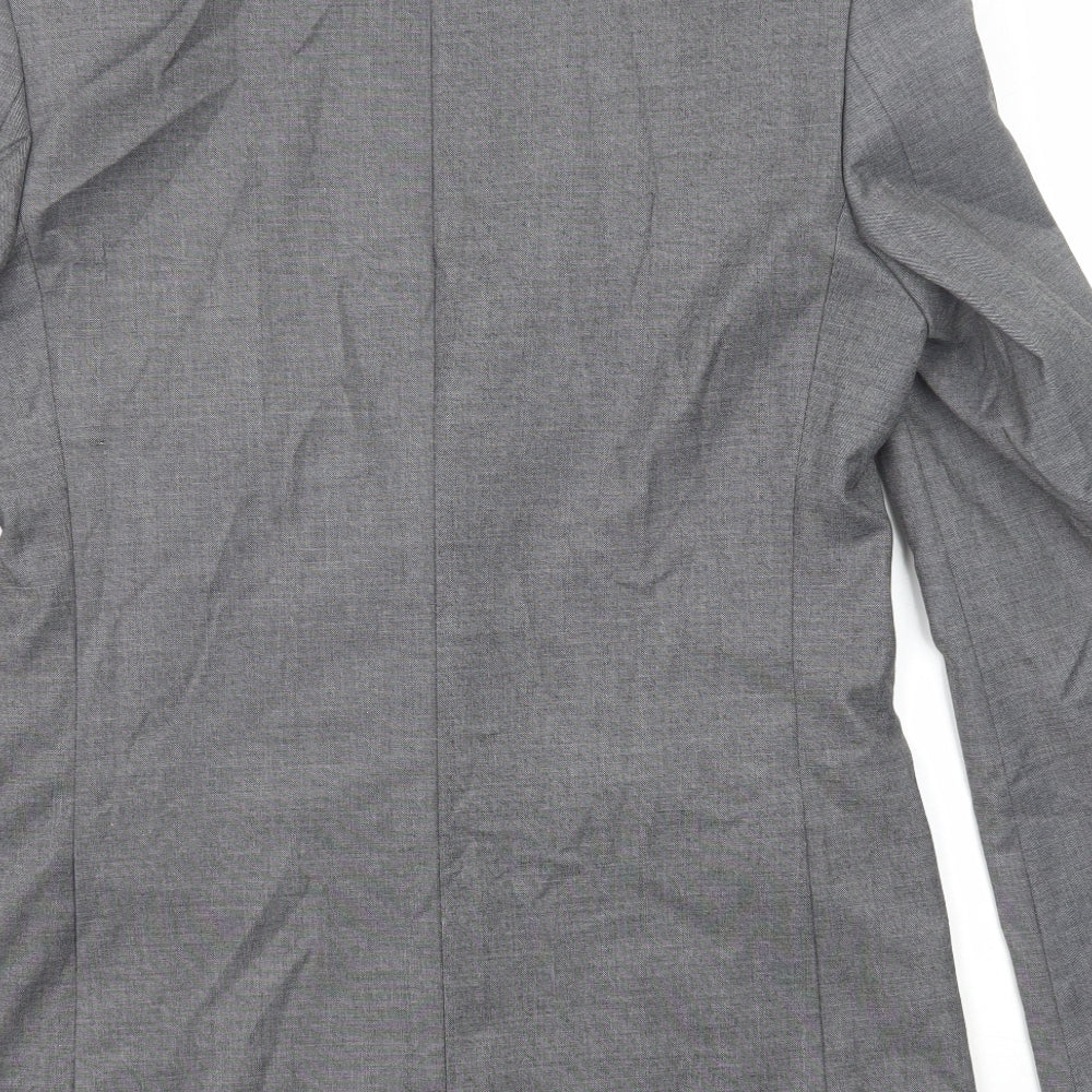 Marks and Spencer Mens Grey Polyester Jacket Suit Jacket Size 38 Regular