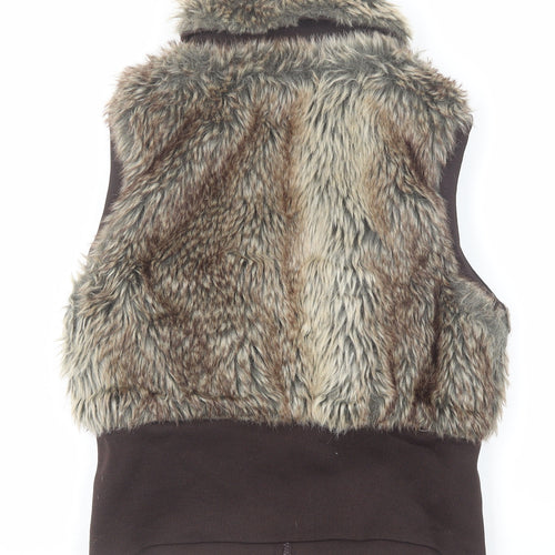 Cool Ice Womens Brown Gilet Jacket Size L Zip