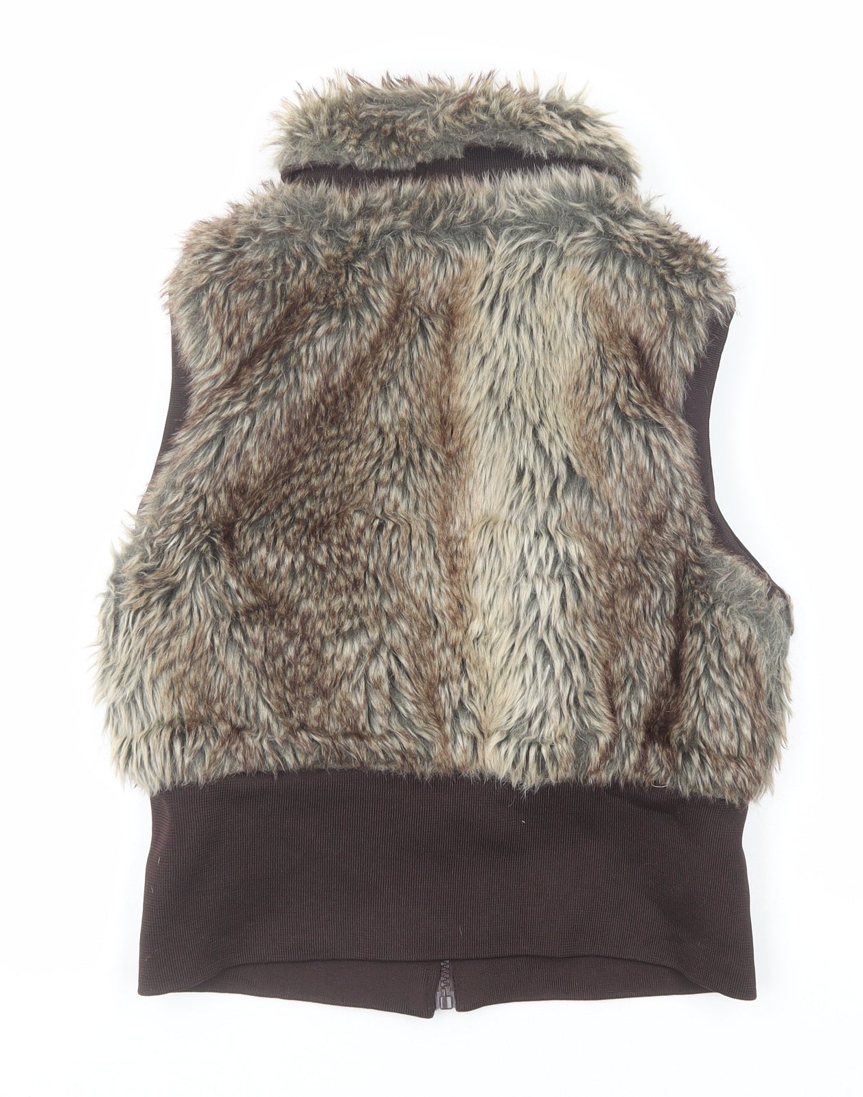 Cool Ice Womens Brown Gilet Jacket Size L Zip