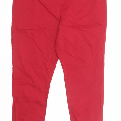 Marks and Spencer Womens Red Cotton Jegging Jeans Size 20 Regular
