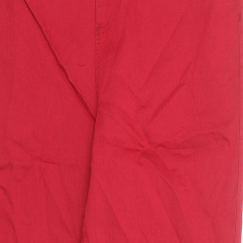 Marks and Spencer Womens Red Cotton Jegging Jeans Size 20 Regular