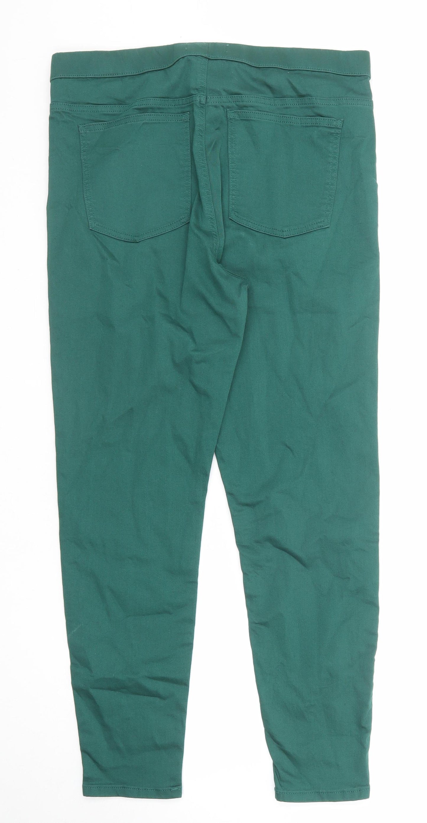 Marks and Spencer Womens Green Cotton Jegging Jeans Size 16 Regular