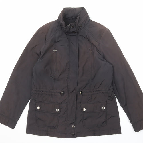 Maine New England Womens Brown Jacket Size 14 Zip