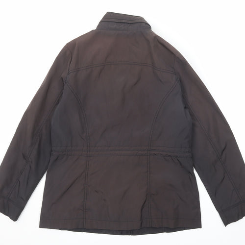 Maine New England Womens Brown Jacket Size 14 Zip