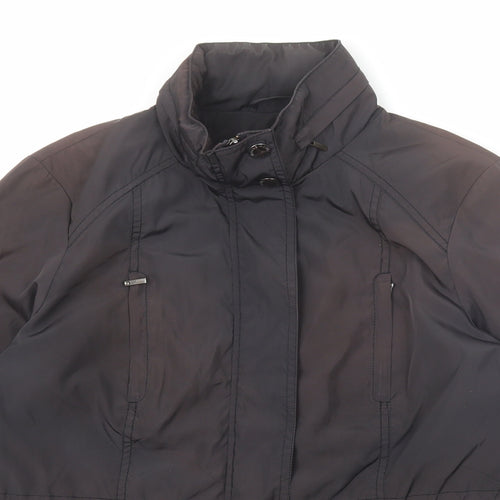 Maine New England Womens Brown Jacket Size 14 Zip