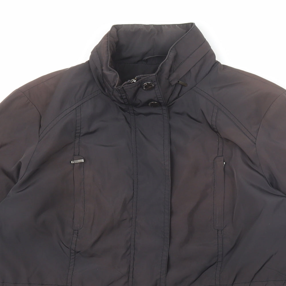 Maine New England Womens Brown Jacket Size 14 Zip