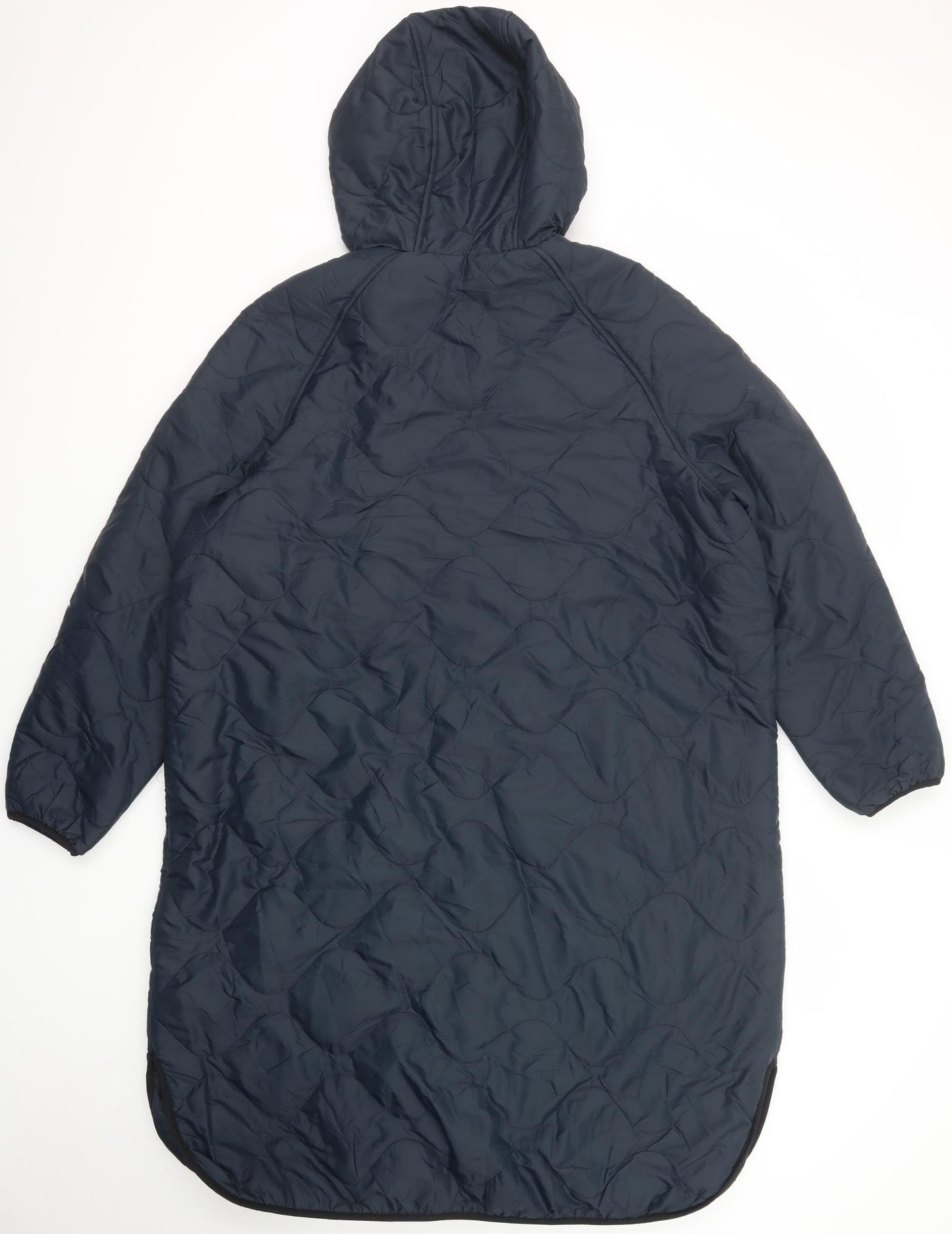 GOOD MOVE Womens Black Quilted Coat Size 18 Zip