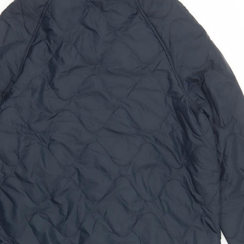 GOOD MOVE Womens Black Quilted Coat Size 18 Zip