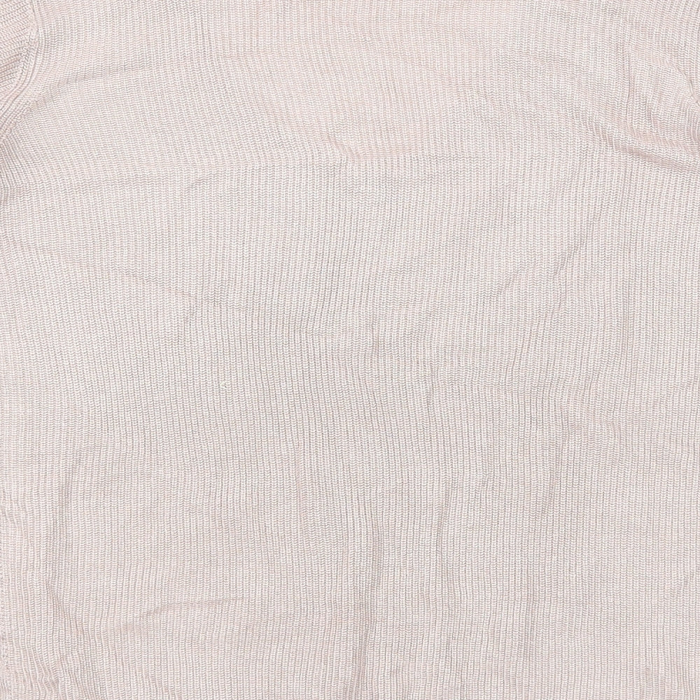 Per Una Womens Pink V-Neck Viscose Pullover Jumper Size 16