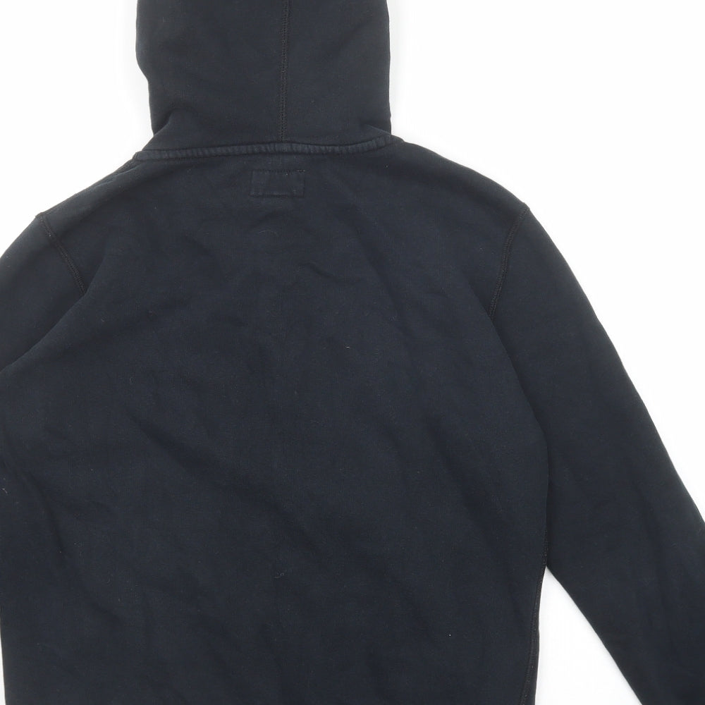 Converse Womens Blue Cotton Full Zip Hoodie Size S Zip