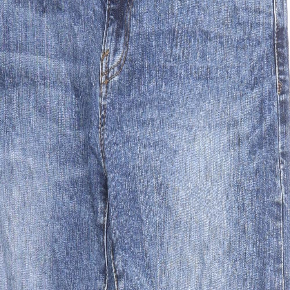 Gap Womens Blue Cotton Straight Jeans Size 30 in Regular Zip
