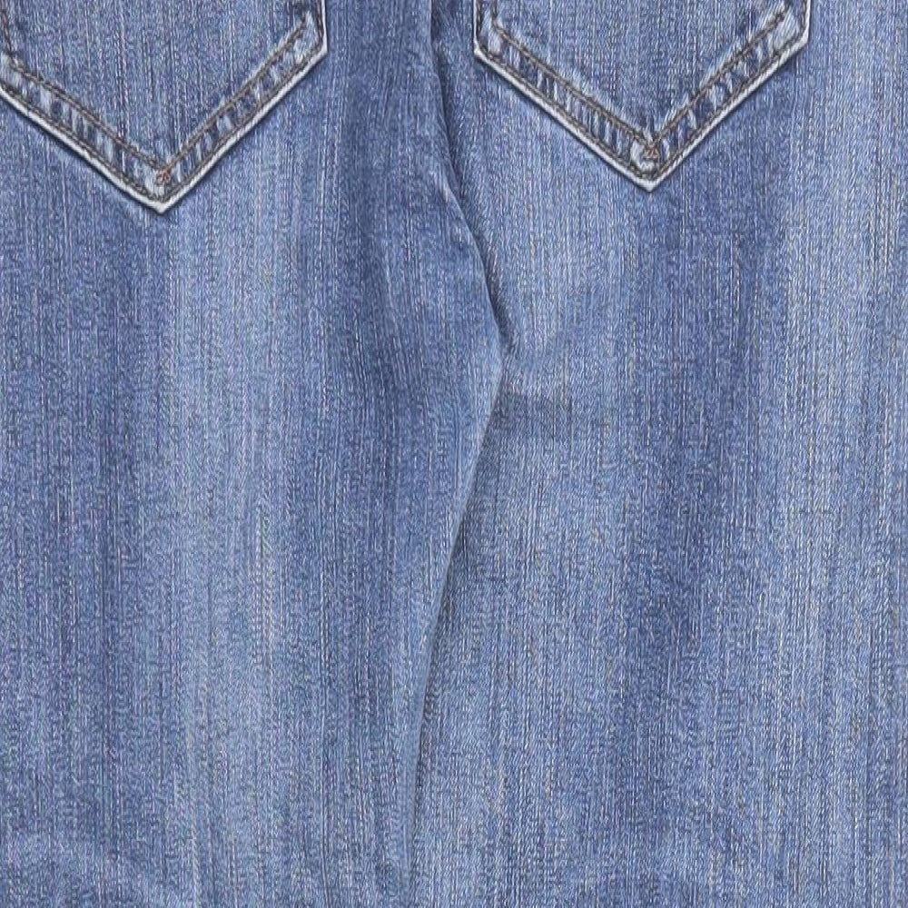 Gap Womens Blue Cotton Straight Jeans Size 30 in Regular Zip