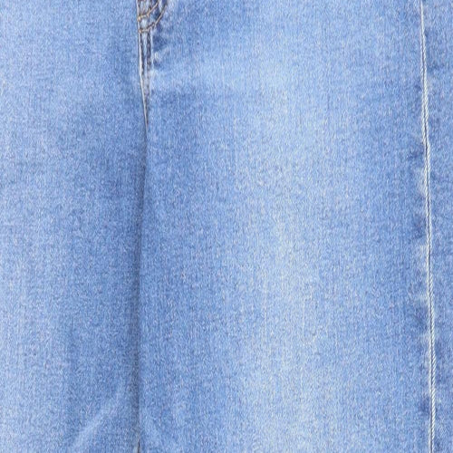 Gap Womens Blue Cotton Straight Jeans Size 30 Regular Zip
