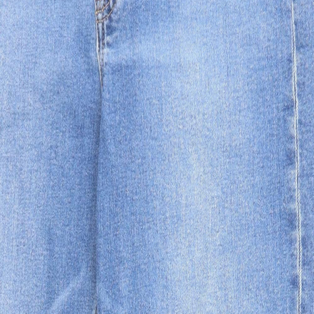 Gap Womens Blue Cotton Straight Jeans Size 30 Regular Zip