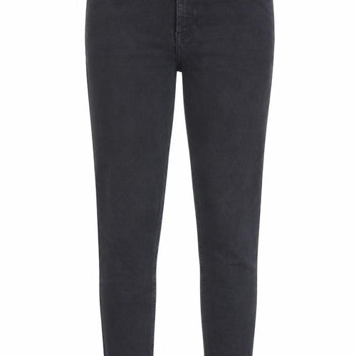 Topshop Womens Black Cotton Skinny Jeans Size 26 in L30 in Regular Zip