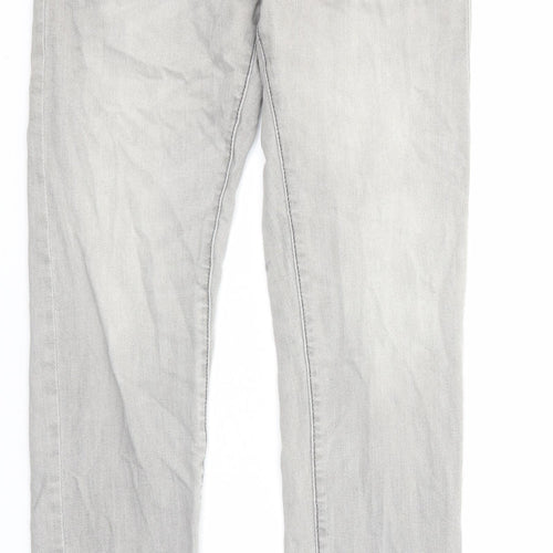 H&M Mens Grey Cotton Skinny Jeans Size 31 in L32 in Slim Zip