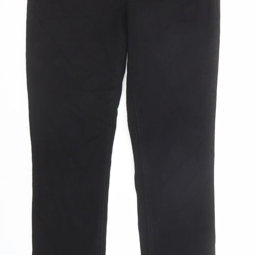 NYJD Womens Black Cotton Straight Jeans Size 6 Regular Zip