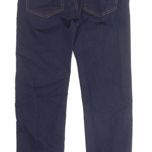 HUGO BOSS Boys Blue Cotton Skinny Jeans Size 16 Years Regular Zip