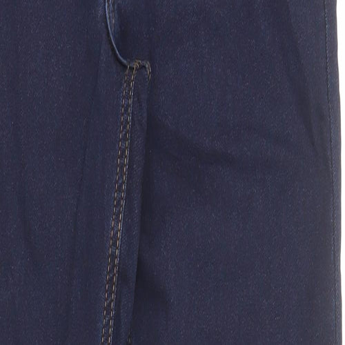 HUGO BOSS Boys Blue Cotton Skinny Jeans Size 16 Years Regular Zip