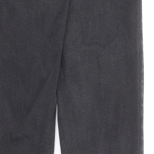 Topshop Womens Grey Cotton Skinny Jeans Size 26 in L34 in Regular Zip