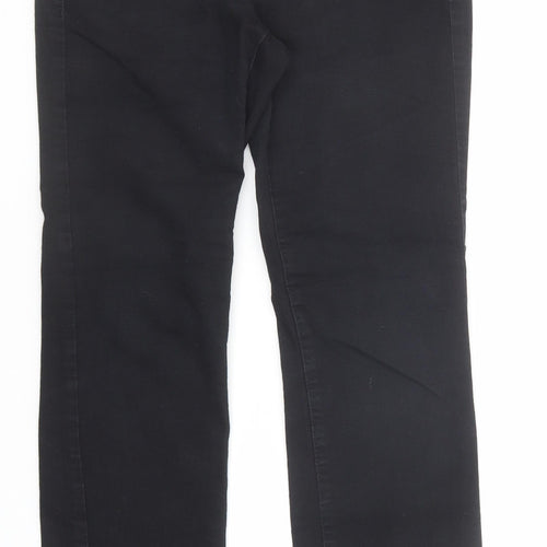 NEXT Womens Black Cotton Skinny Jeans Size 12 Slim Zip