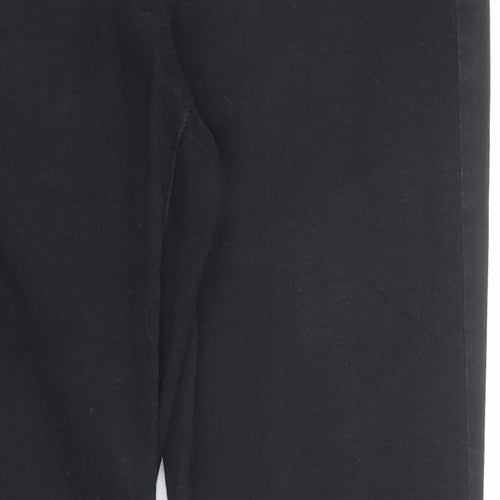 NEXT Womens Black Cotton Skinny Jeans Size 12 Slim Zip
